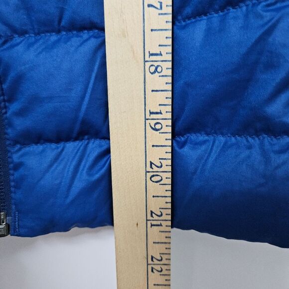 Rei Co-Op Down Vest Youth Medium Blue Puffer Quilted Hiking Full Zip Pockets EUC - Picture 5 of 9